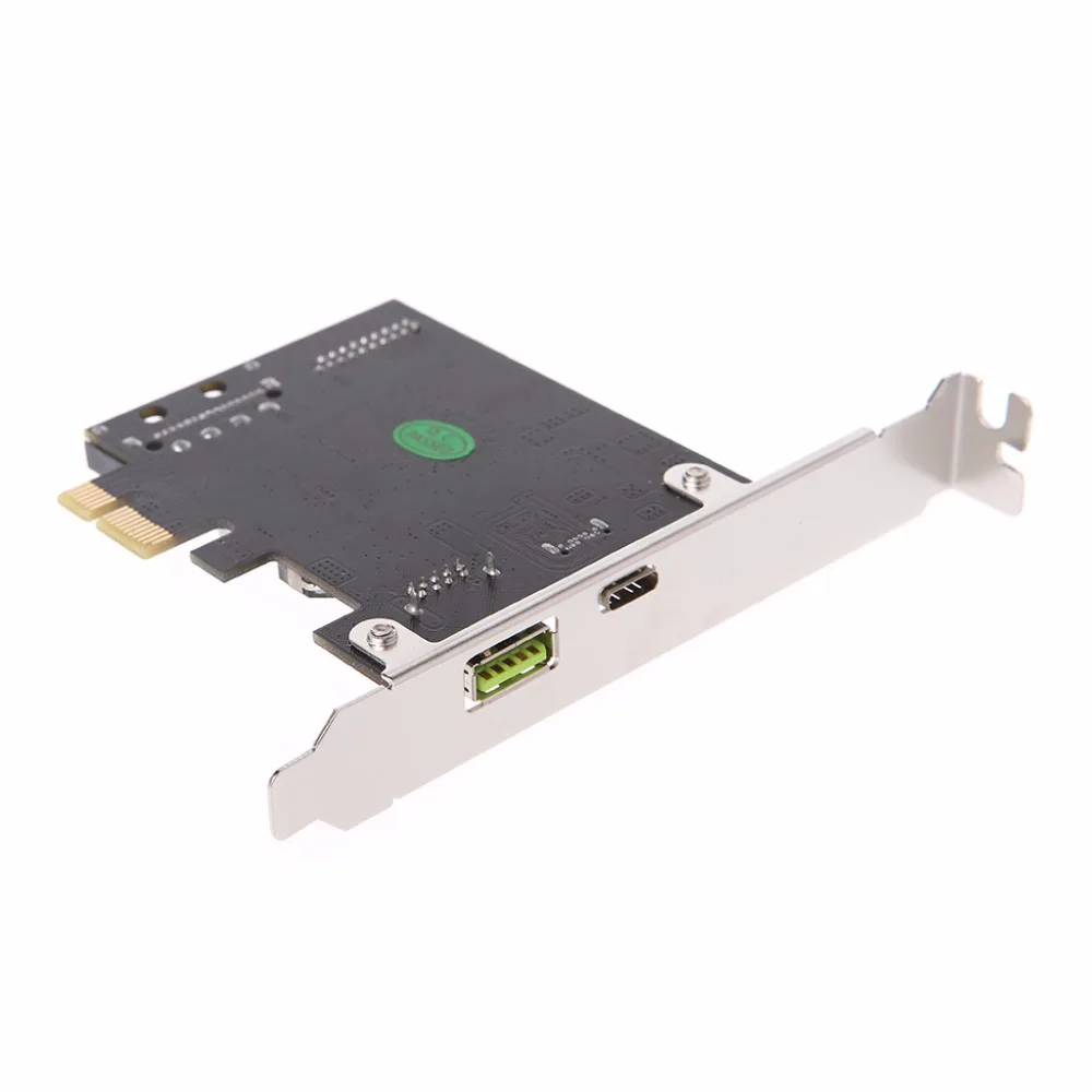 Плата расширения для зарядного устройства PCI E Express на USB 3 1 Type C адаптер с CD