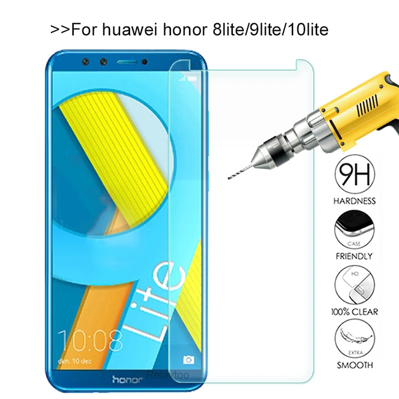 Защитное стекло для honor 8 9 10 lite huawei honer 8lite 9lite light honor9 закаленное защитная пленка