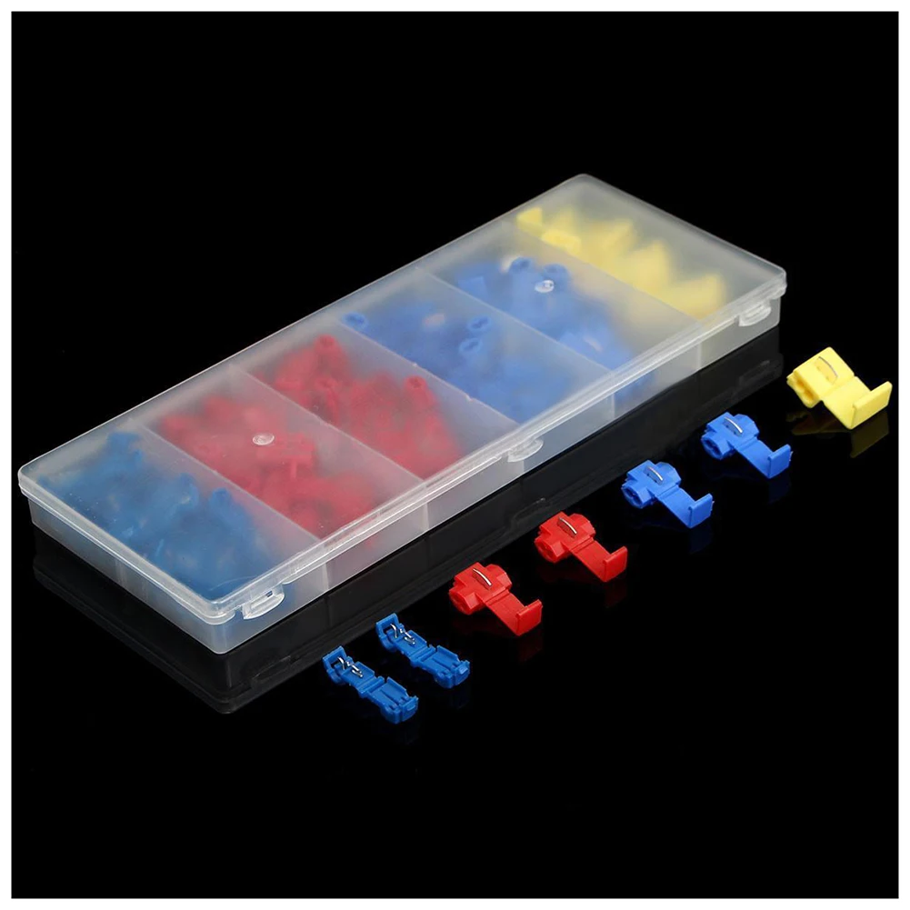 65Pcs Assorted Electrical Terminals Scotch Lock Quick Splice Wire Connector Case | Обустройство дома