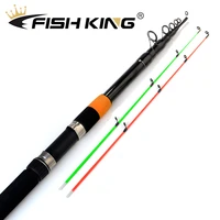 fish king feeder rod c w 120g extra heavy telescopic feeder fishing rods 3 0m 3 3m 3 6m 3 9m with 2 rod tips 60 carbon fiber