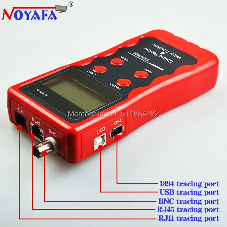 Тестер кабельных сетей трекер тестер телефонной линии BNC сетевого искатель USB RJ11