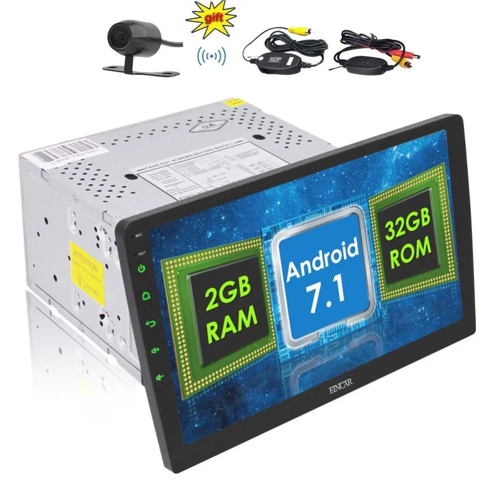 Eincar 10 1 &quotAndroid 7 автомобиль Авторадио 2 Din стерео в тире автомагнитол Восьмиядерный