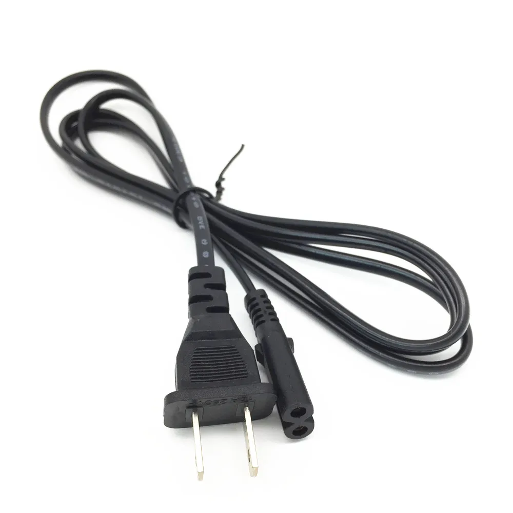 US /EU Plug 2-зубец Мощность шнур питания кабель для объектива с оптическими зумом Casio