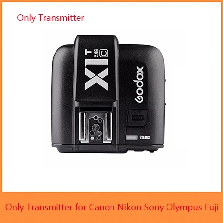Only Transmitter Godox X1T ttl 2,4G HSS 1/8000s Беспроводной студийный триггер передатчик для sony Olympus Canon Nikon Panasonic Fuji DSLR камеры - Цвет: Only Transmitter