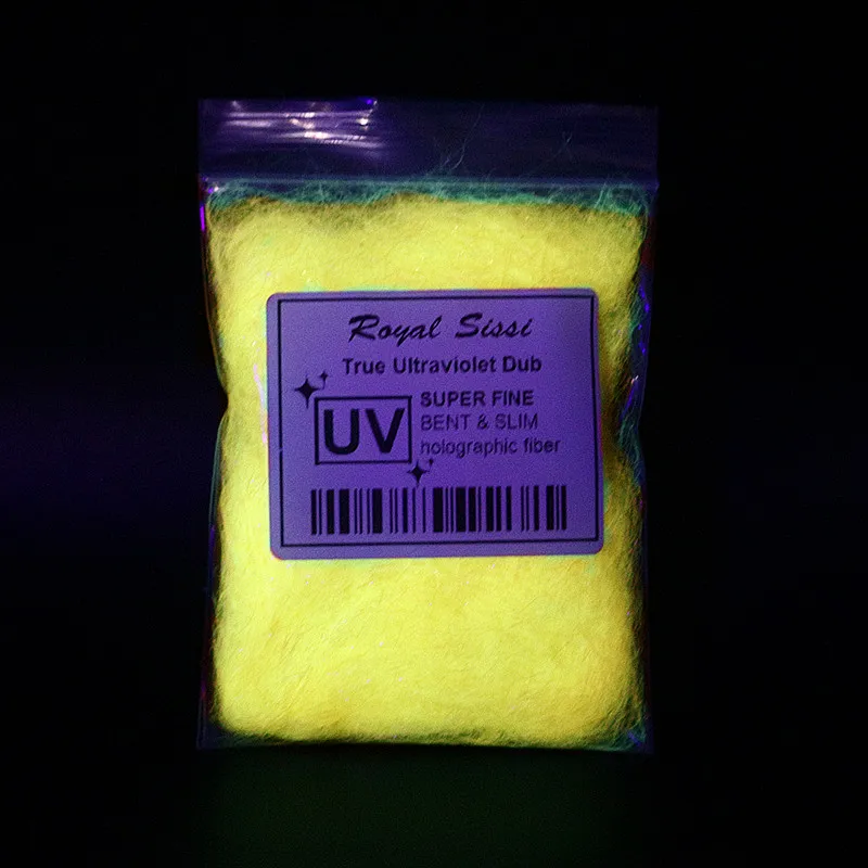 New 5 optional Colors Fly Tying UV ICE DUB ultraviolet sparkle Living Fibers ice dubbing fiber synthetic hair Fly Tying Material