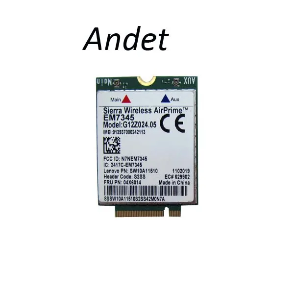 Новый/Orig em7345 для Lenovo ThinkPad T440 T540p w540 x240 x250 x1 gobi5000 4 г модуль NGFF M.2 WWAN 04X6014 LTE/HSPA + 42 Мбит/с