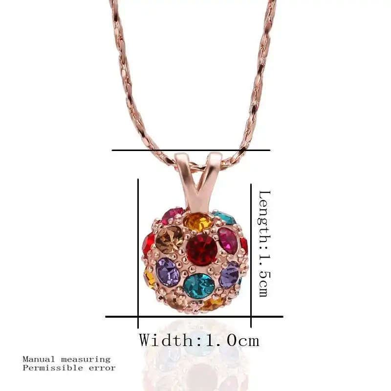 Хит продаж лучший подарок Женские Ювелирные изделия золотое покрытие колье