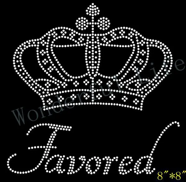 Бесплатная доставка Большая корона с популярным текстом Стразы трансферная