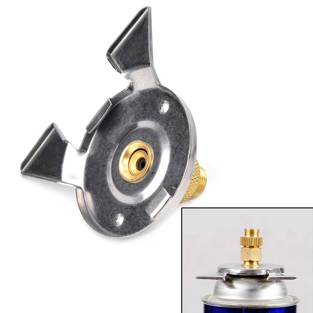 

1 Set Outdoor Hiking Camping Stove/Burner Furnace Converter Connector Gas Tank Adapter