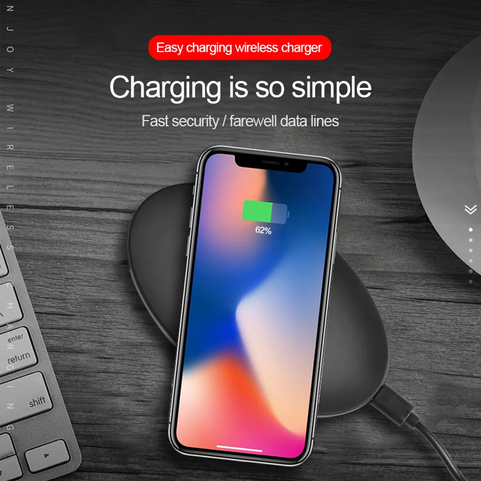 Kexu Qi Беспроводной зарядного устройства 3 Coils Зарядное устройство для samsung Galaxy