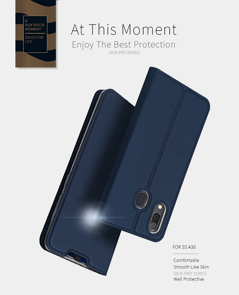 DUX DUCIS флип раскладный кожаный чехол для samsung Galaxy A30 A50 A40 кошелек, Обложка для samsung A30 A50 A70 A20 A20e A10 A10S A40