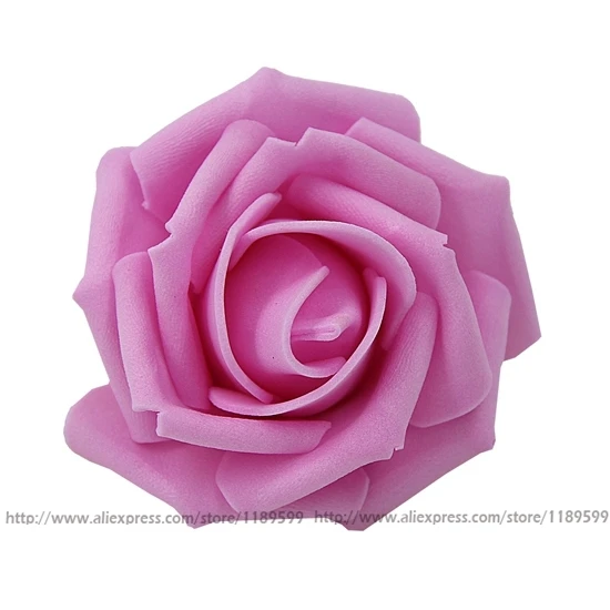 rose pink 20 шт, диаметр 7 см, искусственные поролоновые розы для дома и свадьбы, украшения, цветочные головки, целующиеся шары для свадьбы, разные цвета - Цвет: rose pink