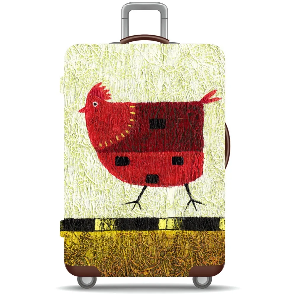 Прочный защитный чехол для багажа из спандекса с принтом слона эластичный