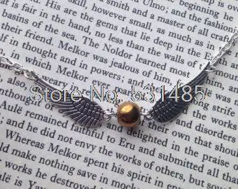 12 шт./лот HP Золотой снитч ожерелье Серебряный тон|golden snitch|necklace silversnitch necklace |