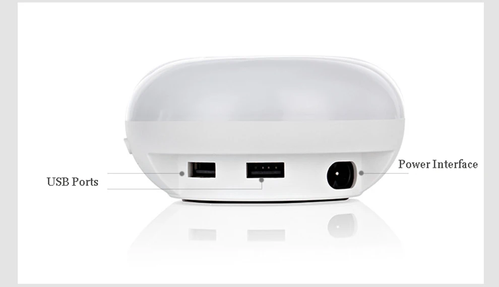 Seenda USDual USB зарядное устройство USB концентратор с светодиодный управлением светом Ночник настольный настенный usb-адаптер для iPhone XS samsung xiaomi