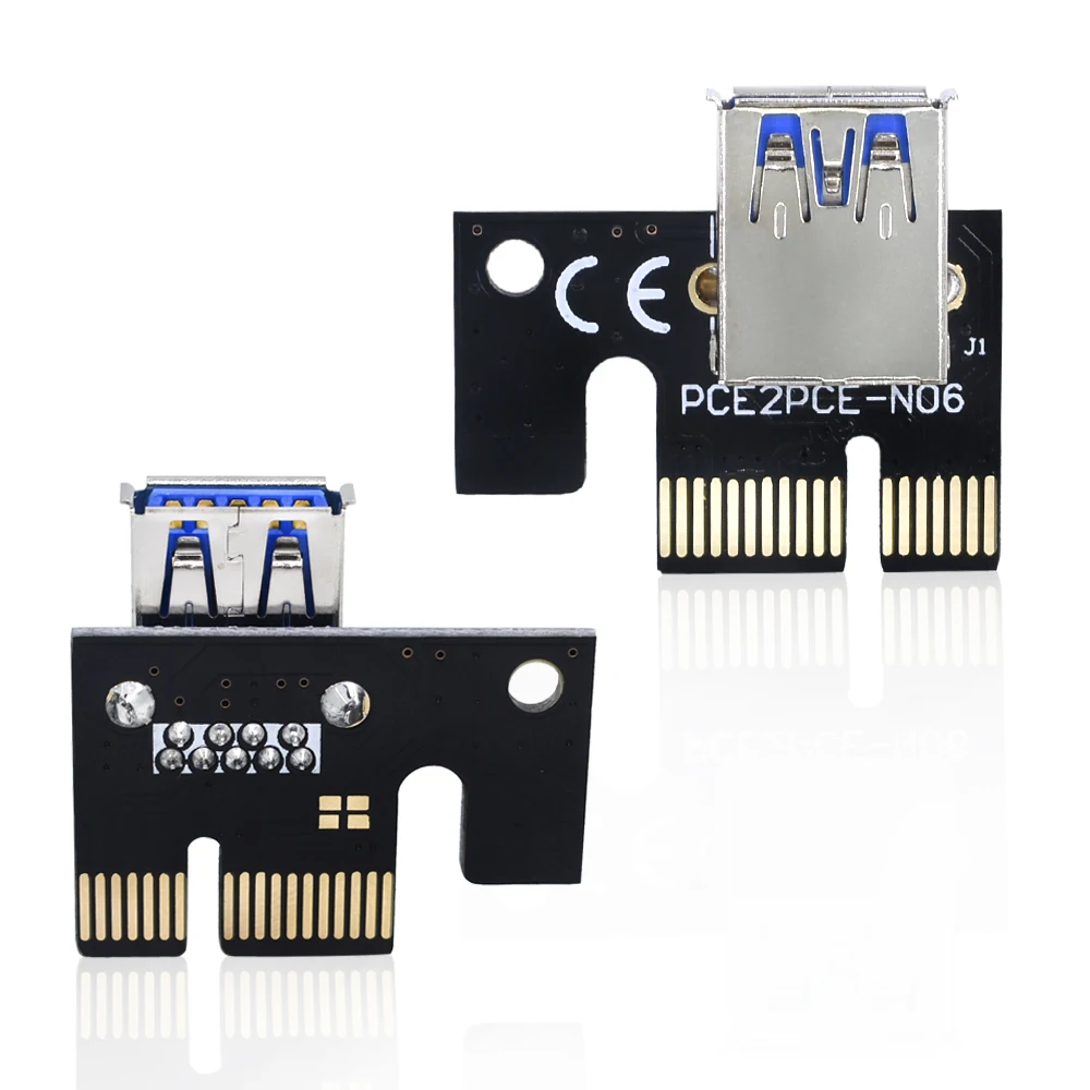 TISHRIC 2017 Новинка VER006 PCI Express Riser Card USB 3 0 PCI-E расширитель 30 см 1x до 16x SATA 4Pin Molex Power для BTC