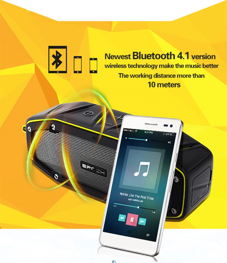Беспроводная Спортивная bluetooth колонка с супер басами водонепроницаемая