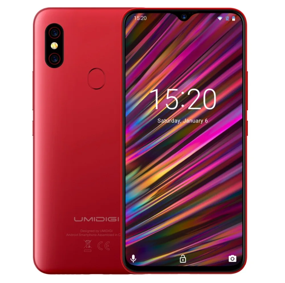 Оригинальные мобильные телефоны Umidigi F1, 4G, Android 9,0, 4 Гб ОЗУ, 128 Гб ПЗУ, восьмиядерный смартфон Helio P60, 5150 мАч, FHD+ NFC, сотовый телефон