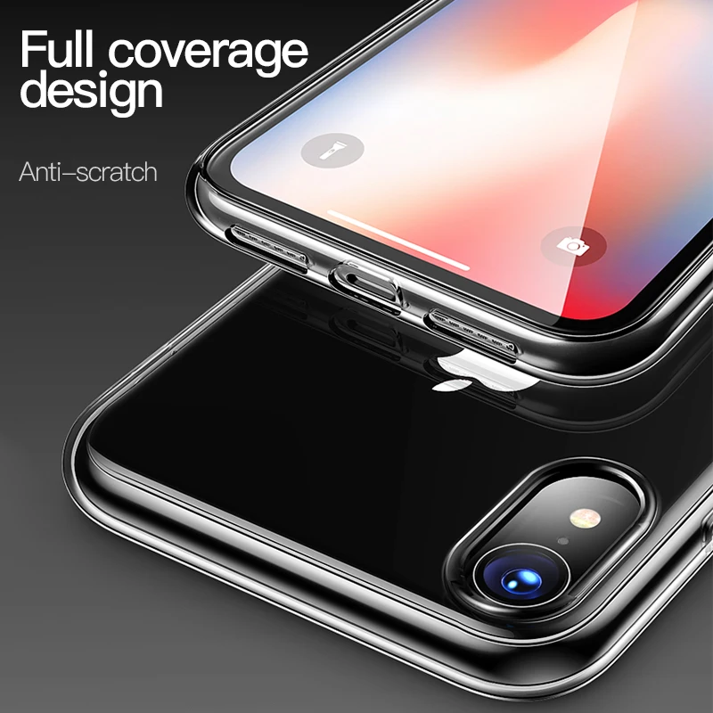 TOTU оригинальный прозрачный чехол для iPhone X/XR/Xs Max мягкая задняя крышка из ТПУ