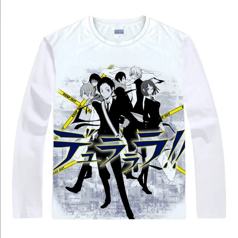 Coolprint Футболка с изображением в стиле аниме долларов дюрарара футболки DRRR