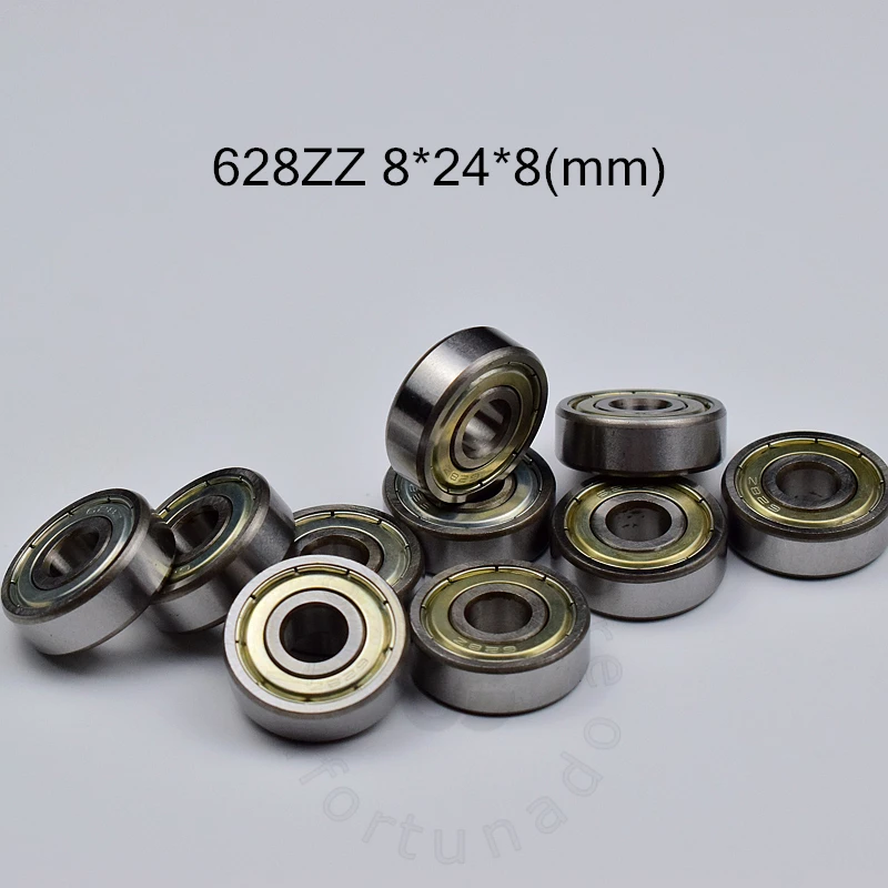 628ZZ подшипник 8*24*8 (мм) 10 шт. ABEC 5 подшипники металлический герметичный 628 628Z