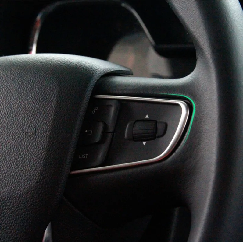 2 шт. автомобильный Стайлинг крышка рулевого колеса Наклейка для 2014 15 Peugeot 408 508
