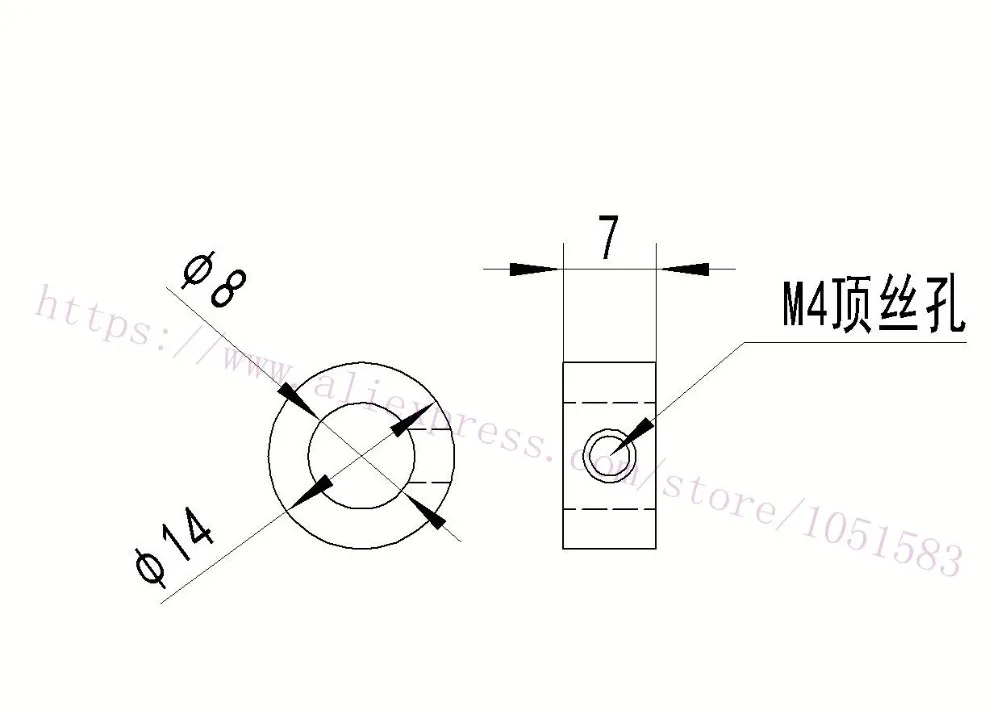 12 шт. 5 мм 6 8 нержавеющая сталь Openbuilds замок воротник вал шкафчик F/ 3D принтер OX CNC V