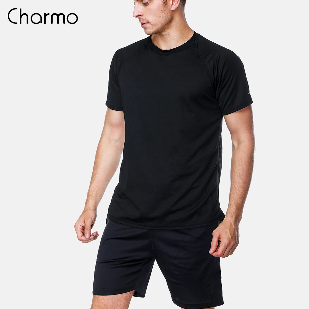 Charmo мужские рубашки с защитой от ультрафиолета для сухой посадки Мужская