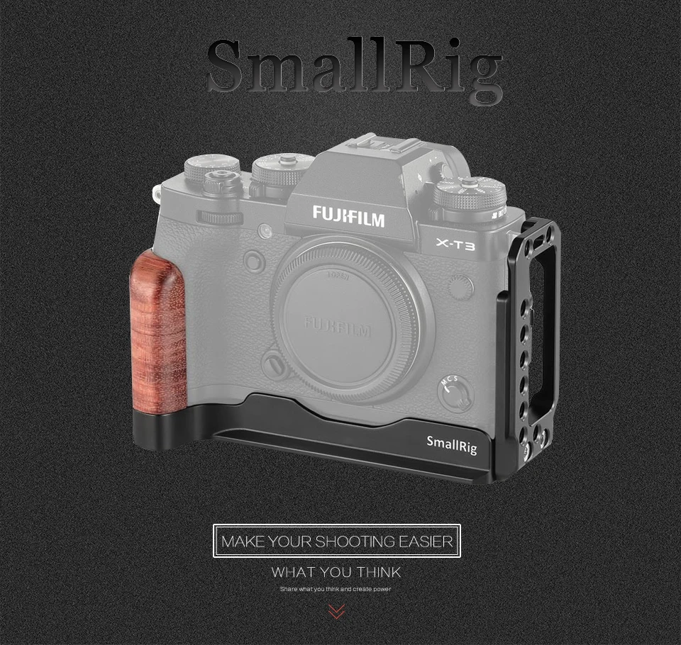 SmallRig быстросъемная l-пластина для камеры Fuji X-T3 l-кронштейн для камеры Fujifilm X-T3 и X-T2 2253