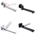 Смеситель для душа с креплением на стену, смеситель для душа, наполнитель, складной на 180 градусов, с сильными басами, носик для ванной