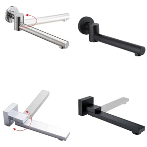 Смеситель для душа с креплением на стену, смеситель для душа, наполнитель, складной на 180 градусов, с сильными басами, носик для ванной