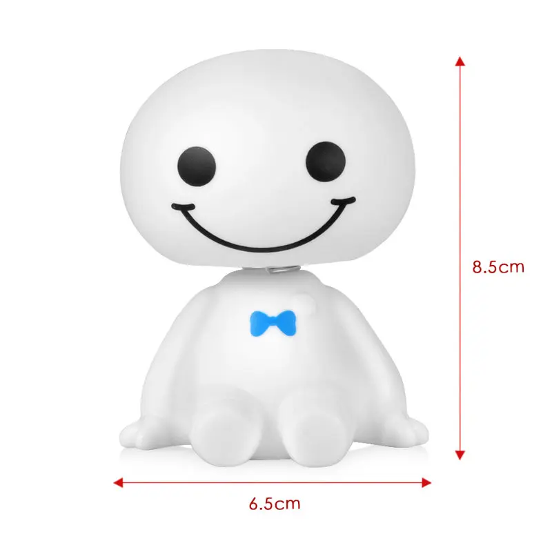 Автомобильный орнамент Симпатичный робот с вибрирующей головкой Baymax кукла