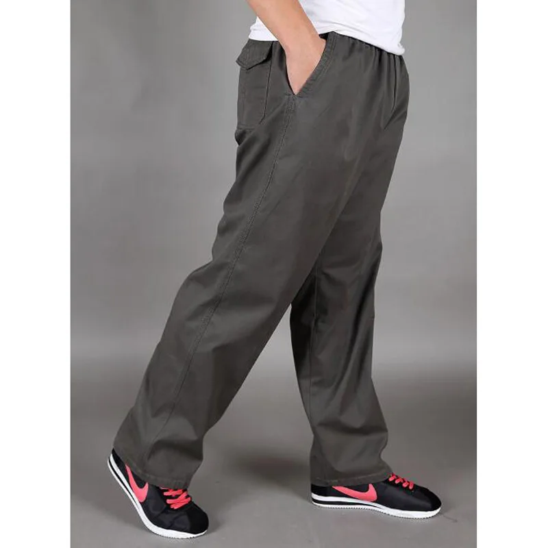 

New Arrival Spring Autumn Men Cargo Pants Cotton Loose Trousers Men's Pants Size XL- 6XL