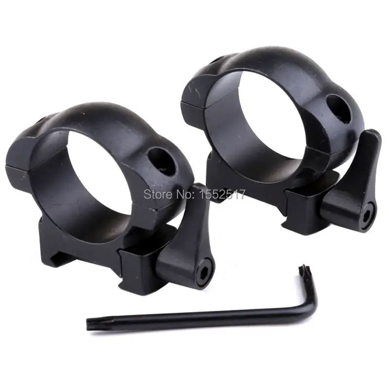 Стальные кольца ткача 30 мм низкопрофильный Черный Матовый верхний кронштейн|weaver