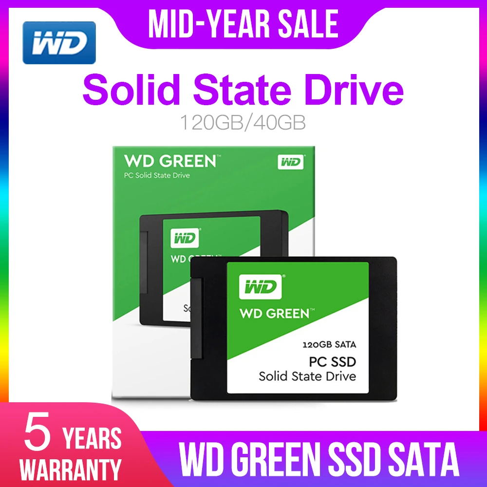 Внутренний жесткий диск Western Digital WD GREEN PC SSD 240 ГБ 2 5 дюйма SATA 3|Внутренние