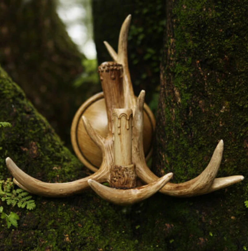 Современный настенный светильник рога бра рустикальная настенная лампа из