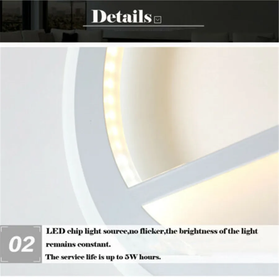 

Creative Led Wall Lamp LED Sconce Light Acrylic Modern Home iving Room Bedside Room Bedroom Decoration Wall Light Bulbs