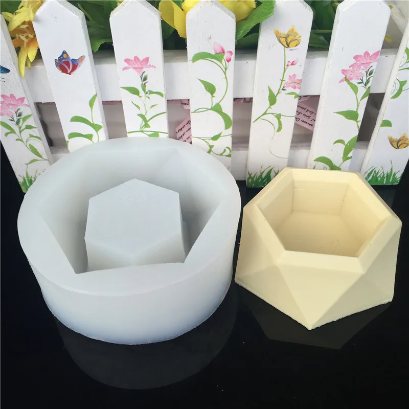 Силиконовые бетонные НОВЫЕ геометрические 3D ваза ручной работы формы для