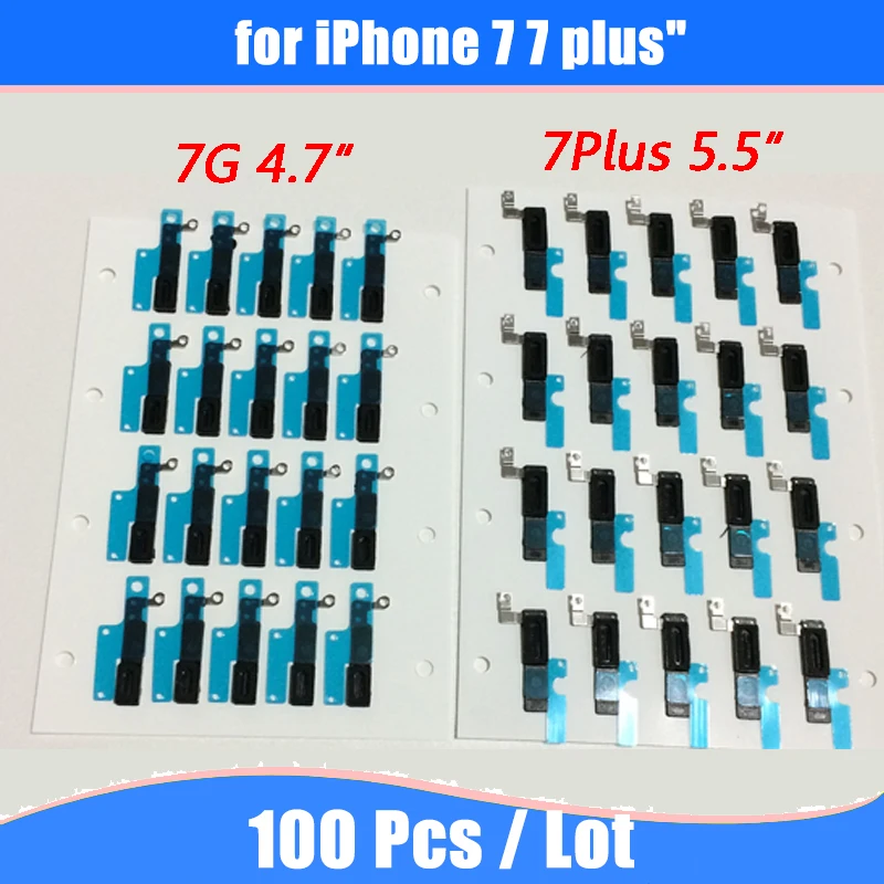 Для iPhone 7 7 Plus 100 шт/партия шлейф динамика самоклеющиеся анти-пильный экран решетка сетка с резиновой запасная Прокладка части