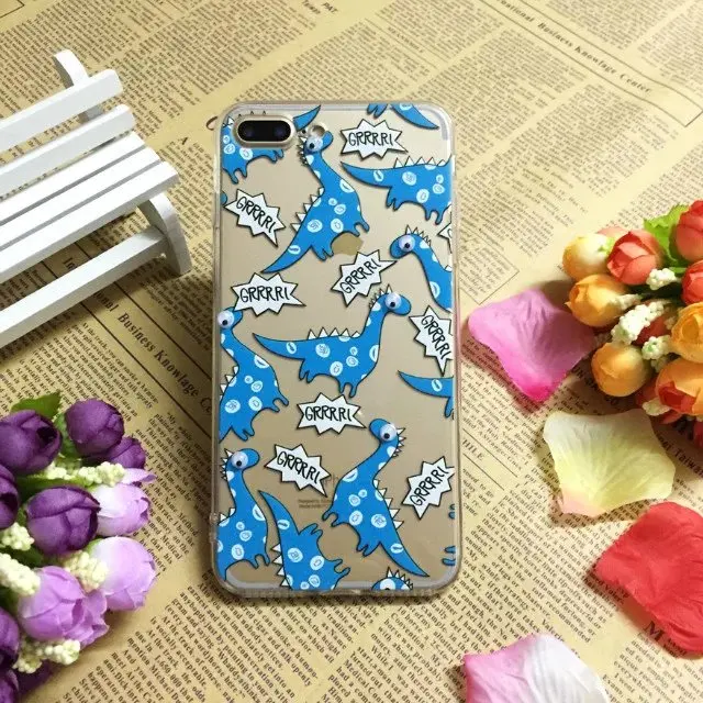 New 3D dynamic Eye unicorn cactus dinosaur mouse Pattern Phone Cover Cases For iPhone 5 5S SE 6 6s Plus 7 7Plus Capa Para Fundas |