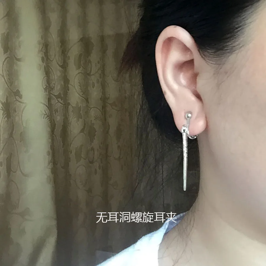 Женские длинные серьги-гвоздики в Корейском стиле винтажные серьги 2019 |