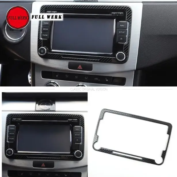 GPS Navigation Trim Эпоксидная карбоновая внутренняя накладка наклейка для Volkswagen CC 10-18 дверная ручка вентиляционное отверстие украшение автомобиля Стайлинг аксессуар - Название цвета: GPS Navigation Trim