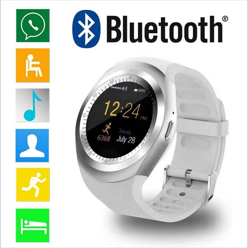 Android IOS Smart Watch MTK6261 Поддержка Nano SIM карты и TF Reloj Интеллектуальный умный наручные