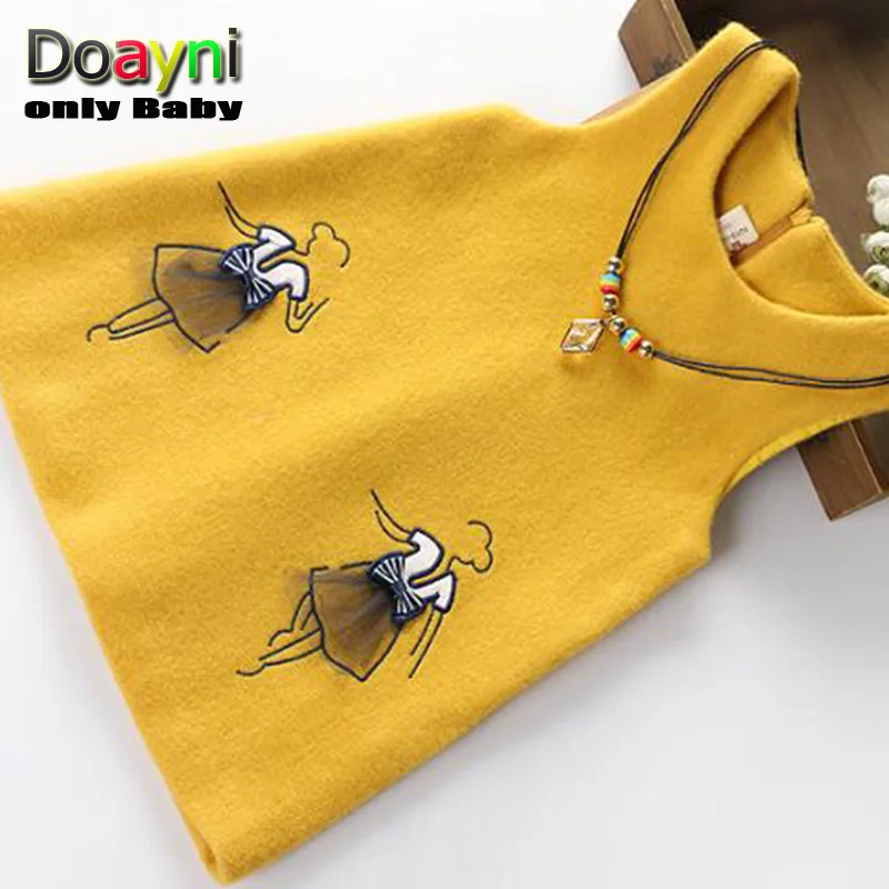Doayni Baby Girls Vest Dress Stereo Dancing Elegant Sleeveles Back Zipper A-Line for 2 to 6 Years | Детская одежда и обувь