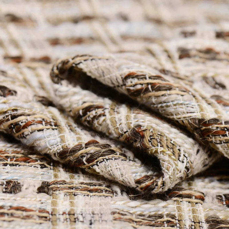 

Limited hot sale 2016 new Cappuccino tweed fabrics worsted wool fabric for coat tissu au meter bright cloth fashion DIY