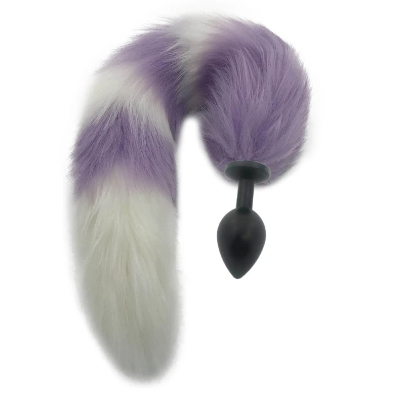 Анальные секс игрушки SML металлический массажер ануса с искусственным хвостом