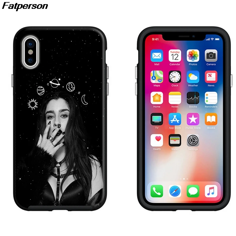 Камила Кабельо черный скраб матовый Мягкий Силиконовый ТПУ чехол для телефона