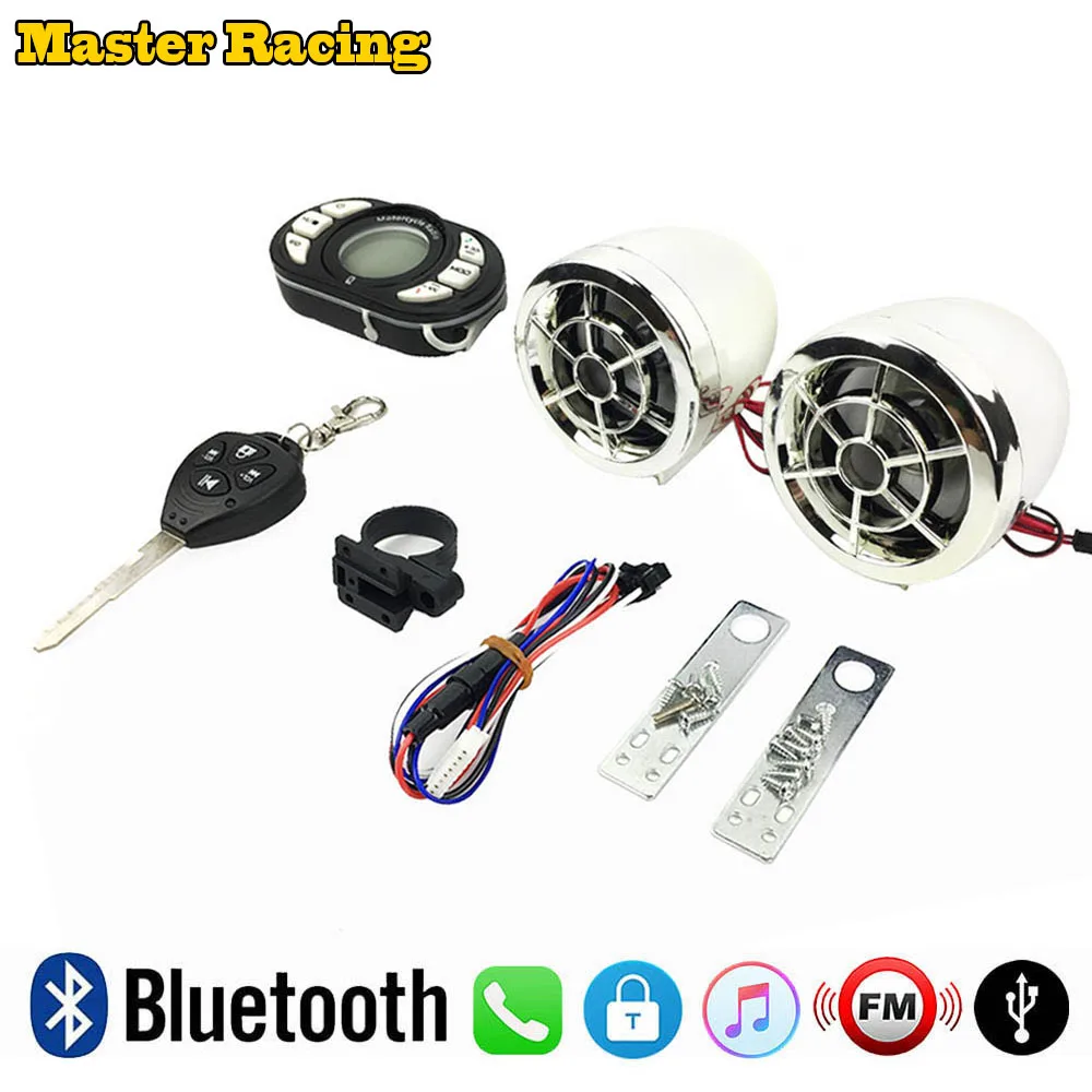 Мотоцикл Bluetooth MP3 музыкальный плеер колонки FM радио мото скутер безопасности