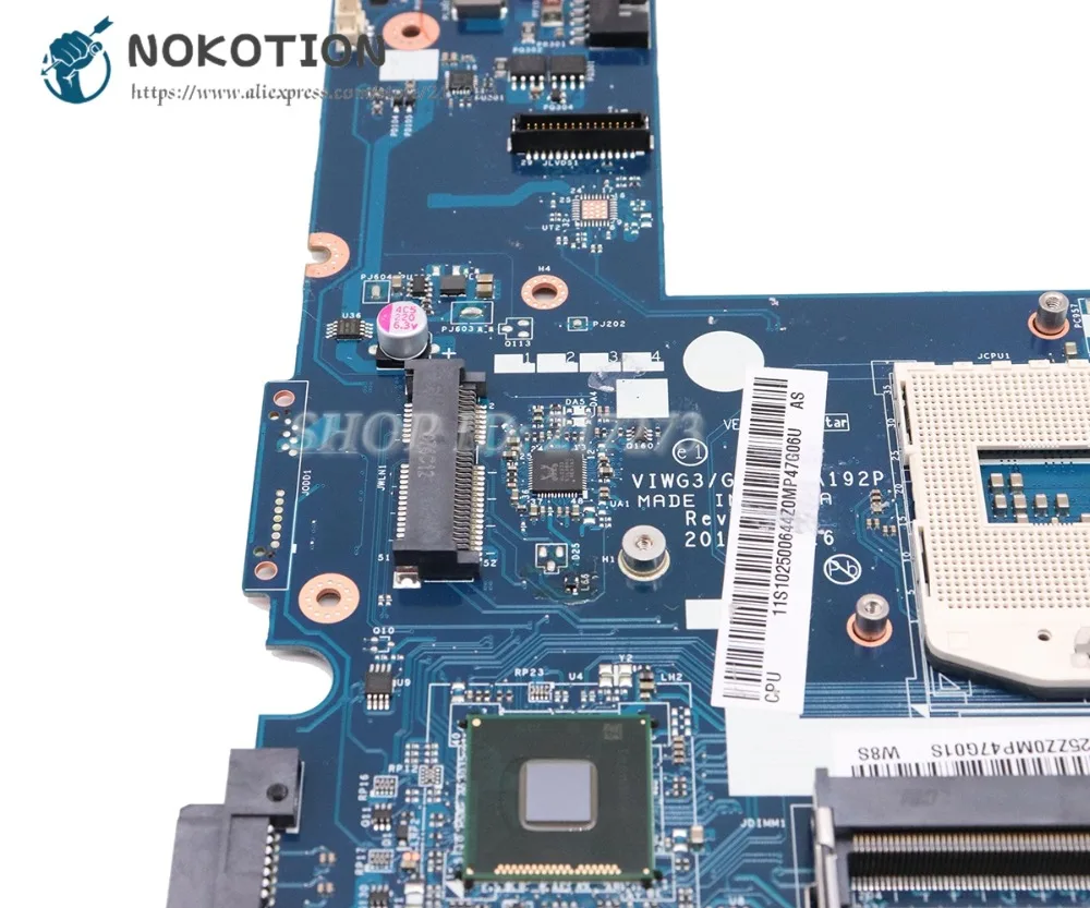 Материнская плата NOKOTION VIWG3 G4 LA A192P 11S1025006 для Lenovo ideapad G510S 15 6 дюймов материнская ПК
