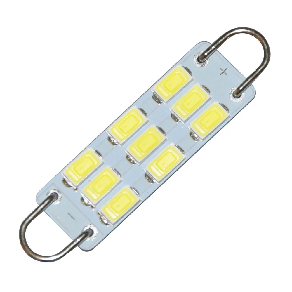 10 шт. гирлянда купол 39 мм 42 44 9SMD 5630 белый жесткий светодиодный светильник с картой